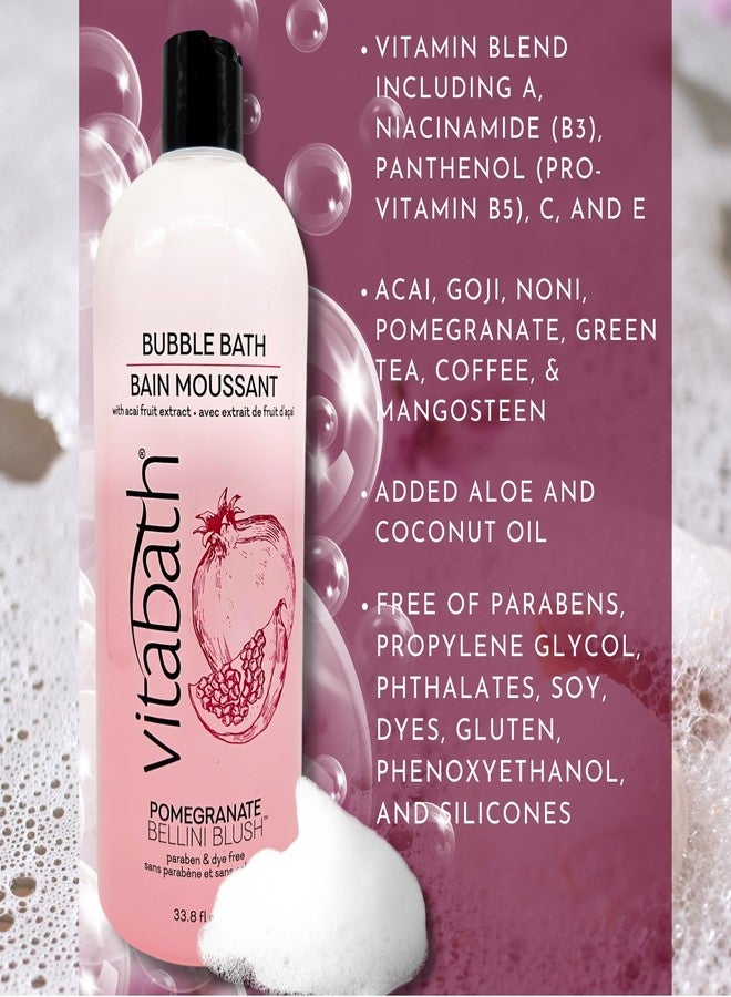 Vitabath Pomegranate Bellini Blush Bubble Bath Rich Foaming Bubbly Soak & Relaxing Aromatherapy Moisturizing & Nourishing Indulgent Suds for Women & Men All Skin Types - 33.8 fl oz - Image 2